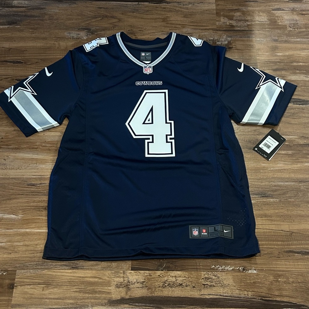 Nike Dallas Cowboys Dak Prescott Jersey Size Large Brand New
